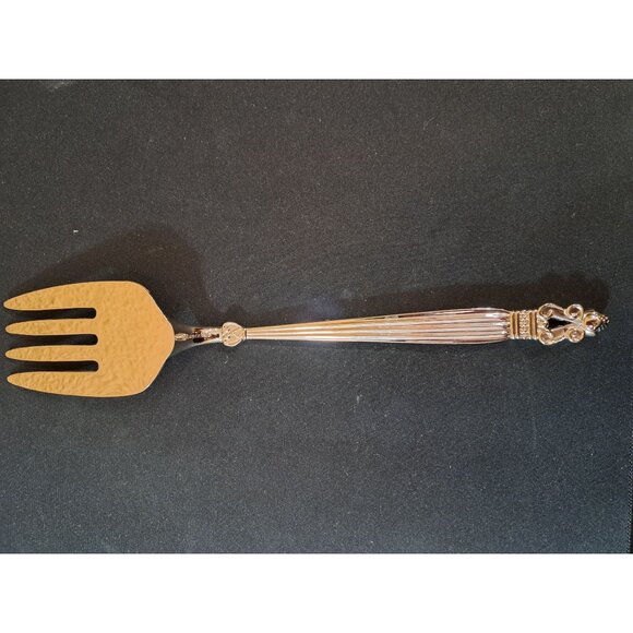 Godinger Silver Plated Serving Fork With Ornate Handle - Picture 4 of 4